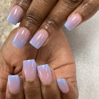 Nobu Nail Bar - Beautiful work by Mike (Ombré pink to blue) - Nail Technicians Near Me - Louisville, Kentucky Nobu Nail Bar - Beautiful work by Mike (Ombré pink to blue) - Nail Technicians Near Me - Louisville, Kentucky