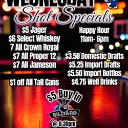 Jockos Neighborhood Pub - Whiskey Wednesday & Pool Tournament