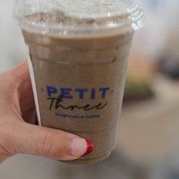 Iced Black Sesame latte Iced Black Sesame latte