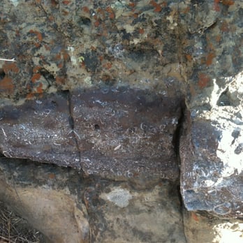 WoodRanch Trails - Sea life fossils at the top of one of the mountains.  Guess this area was underwater or the Earth slowly pushed this upward. - Hiking Near Me - Simi Valley, California