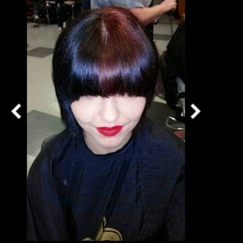Brandy Kaiser Salon - She wanted half her head RED and other half BLACK - Hair Salons Near Me - Covington, Louisiana Brandy Kaiser Salon - She wanted half her head RED and other half BLACK - Hair Salons Near Me - Covington, Louisiana