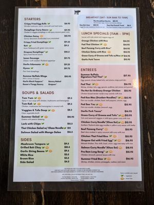 Menu photo 7 Summer Buffalo Burbank, CA