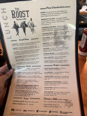 Menu photo 1 The Roost Grand Junction, CO Menu photo 1 The Roost Grand Junction, CO