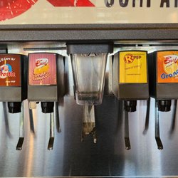 The Global Quesadilla - Fountain drink machine. Don't go looking for the big company colas.
