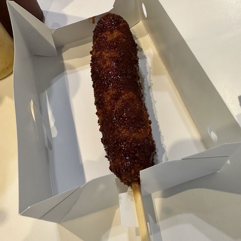 Mochinut - Spicy Buldak hot dog! MUST ORDER IF YOU LOVE SPICY!!!! - Donuts Near Me - Plano, Texas