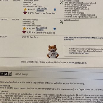 Arrowhead BMW - Carfax - Bogus - Car Dealers Near Me - Glendale, Arizona