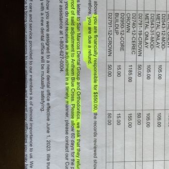 San Marcos Dental Group - Proof they overcharged me. Check with your insurance!!! - General Dentistry Near Me - San Marcos, California San Marcos Dental Group - Proof they overcharged me. Check with your insurance!!! - General Dentistry Near Me - San Marcos, California