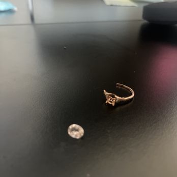 Underhill Studio - Snapped from a hard hit at the bottom of the pool; over time prongs loosened - Jewelry Repair Near Me - Albany, California