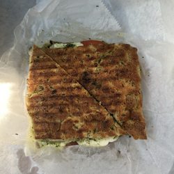 Fresh Mozz, Tomato & Basil Panini with Grilled Chicken Breast