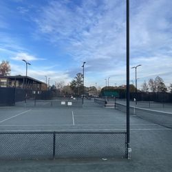 Westport Swim & Tennis Club - Courts 1-4. There are 8 total tennis courts and 4 pickleball courts.