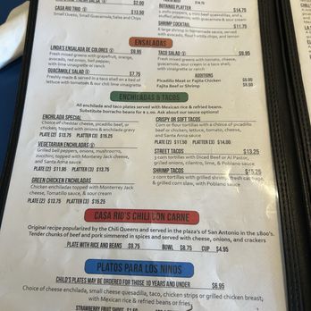 Casa Rio - Menu - Mexican Near Me - San Antonio, Texas Casa Rio - Menu - Mexican Near Me - San Antonio, Texas