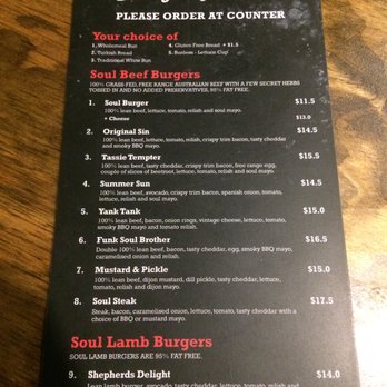 Burger Got Soul - Menu - Fast Food Near Me - Launceston, TAS
