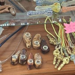 Folsom Tobacco - Hade made with 9 hole glsss bowls