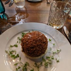 Marco Pierre White Steakhouse Bar and Grill - Scotch egg, yum.