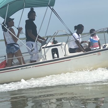 Bull River Marina - First time driver being cautious - Boat Charters Near Me - Savannah, Georgia Bull River Marina - First time driver being cautious - Boat Charters Near Me - Savannah, Georgia