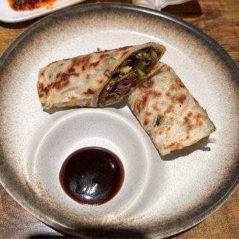 Dumpling Hour - Spicy beef pancake - Asian Fusion Near Me - Lafayette, Louisiana Dumpling Hour - Spicy beef pancake - Asian Fusion Near Me - Lafayette, Louisiana