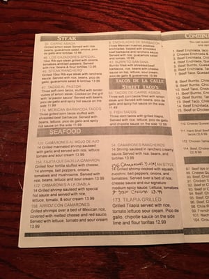 Menu photo 3 Los Cazadores Cincinnati, OH
