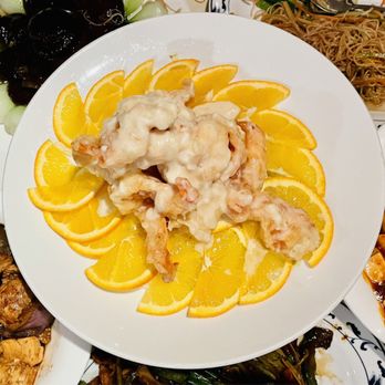 Ocean Empire Restaurant - Grand Marnier Shrimp (this and crispy shrimp w/ walnuts are two of my faves) - Chinese Near Me - Pomona, New York