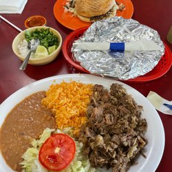 Billy goat tacos , billy goat torta