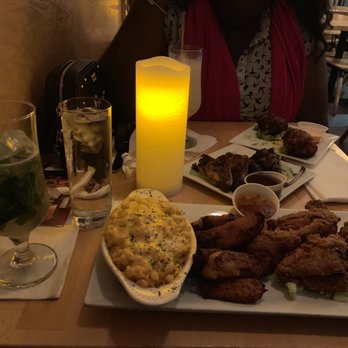 Fusion East - Fried Chicken with Mac and Cheese and Sweet Plantains - Caribbean Near Me - Brooklyn, New York