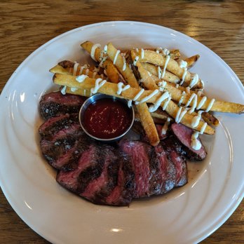 Shine - Steak and frite...best med rare steak I've had! - New American Near Me - Hendersonville, North Carolina