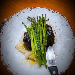 Scusi! - Filet with asparagus, abound mushroom risotto