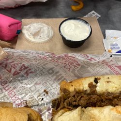 The Cheese Steak Shop - This is the ranch dressing they charged me a dollar for after I paid 30$ for a sandwich!