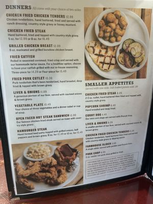 Menu photo 7 The Farmhouse Restaurant Van, TX Menu photo 7 The Farmhouse Restaurant Van, TX