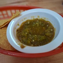 Lucy's Cafe North - Lucy's Cafe: the salsa Verde was high on the heat...has a real kick.
