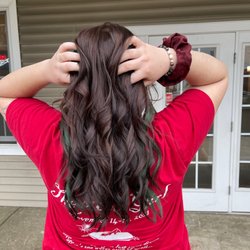 Andrea Silva Hair - Brunette with green