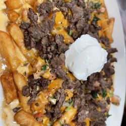 Carne Asada fries good but would ask for less cheese