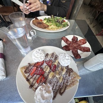 Cafe Bonjour - the nutella crepe and the keto omelette. - Breakfast & Brunch Near Me - Boston, Massachusetts Cafe Bonjour - the nutella crepe and the keto omelette. - Breakfast & Brunch Near Me - Boston, Massachusetts