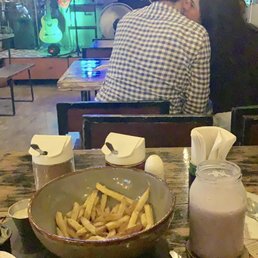 My fruit smoothie with tres salsas with fries was a good snack into if you don't want to have a heavy meal My fruit smoothie with tres salsas with fries was a good snack into if you don't want to have a heavy meal