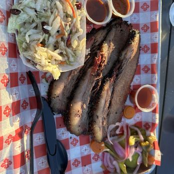 Bashful Bandit Barbecue - Brisket and salad - Barbeque Near Me - Tucson, Arizona Bashful Bandit Barbecue - Brisket and salad - Barbeque Near Me - Tucson, Arizona