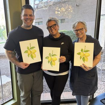 Lori Andrews - Lemon hang private watercolor lesson party - Art Classes Near Me