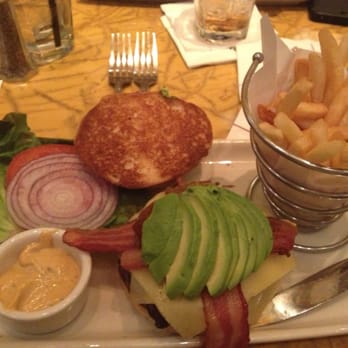 Grand Lux Cafe - Bacon Cheeseburger with avocado. - American Near Me - Paramus, New Jersey Grand Lux Cafe - Bacon Cheeseburger with avocado. - American Near Me - Paramus, New Jersey