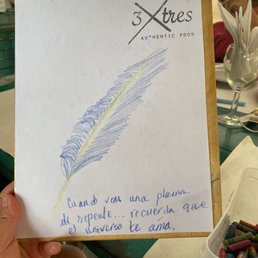 The owner enjoys art and and encourages patrons express themselves while waiting for their food!