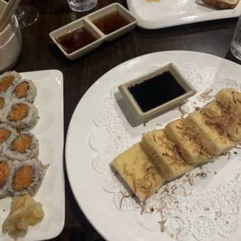 Shiki Hibachi Sushi - Spicy Salmon Roll and Age Tofu (6 Pieces) - Sushi Bars Near Me - Walla Walla, Washington Shiki Hibachi Sushi - Spicy Salmon Roll and Age Tofu (6 Pieces) - Sushi Bars Near Me - Walla Walla, Washington