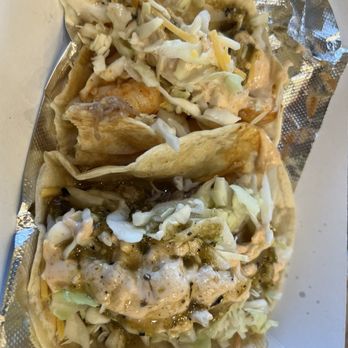 Chronic Tacos - Shrimp taco and Carnitas taco, both Baja style - Tacos Near Me - Danville, California Chronic Tacos - Shrimp taco and Carnitas taco, both Baja style - Tacos Near Me - Danville, California