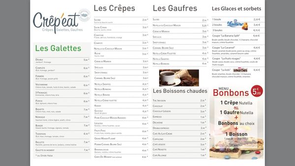 Menu photo 2 Crep'eat Mérignac, 01