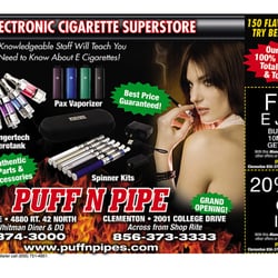 Puff & Pipe - A Smoker's Paradise - Large selection of E-Cig,Mods,Vape Supply and 130 flavors of eJuices.Try before you Buy.