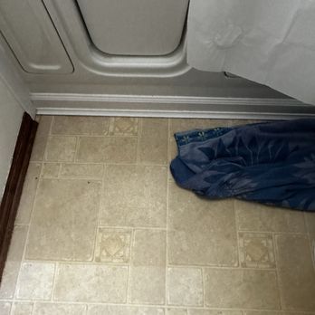 Hogg Heating & Cooling - Flooded guest bathroom floor - Heating & Air Conditioning/HVAC Near Me - Parma, Ohio Hogg Heating & Cooling - Flooded guest bathroom floor - Heating & Air Conditioning/HVAC Near Me - Parma, Ohio