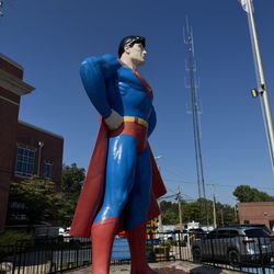 Giant Superman Statue