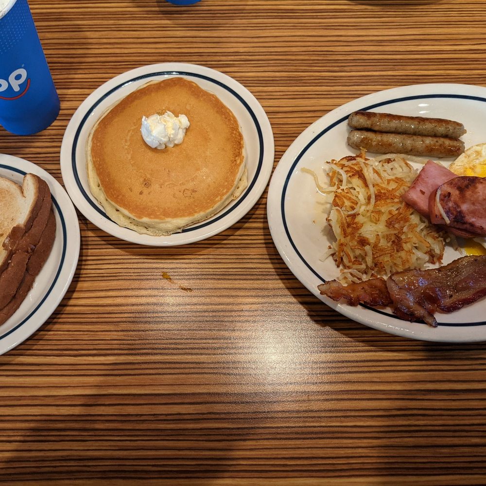 IHOP - Breakfast Sampler, toast and pancakes! - Breakfast & Brunch Near Me - Cincinnati, Ohio