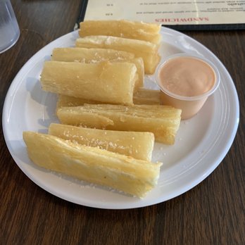 Don Juan V's Sandwiches - Fried yuca with an amaZing sauce - Peruvian Near Me - Indianapolis, Indiana