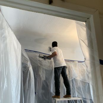 Serrano Drywall - We have a 1908 Victorian with plaster ceilings and one started to crumble. He worked his magic and it's beautiful! - Drywall Installation & Repair Near Me