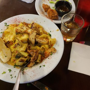 Acadian Grille Scratch Kitchen - Blackened chicken parpadelle, gator bites, and scotch. - Cajun/Creole Near Me - Omaha, Nebraska Acadian Grille Scratch Kitchen - Blackened chicken parpadelle, gator bites, and scotch. - Cajun/Creole Near Me - Omaha, Nebraska
