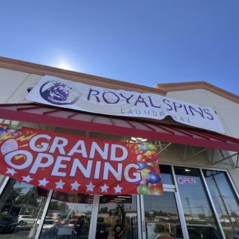 Royal Spins Laundry - Royal Spins Laundry Grand Opening Sign - Laundromat Near Me - Sacramento, California Royal Spins Laundry - Royal Spins Laundry Grand Opening Sign - Laundromat Near Me - Sacramento, California