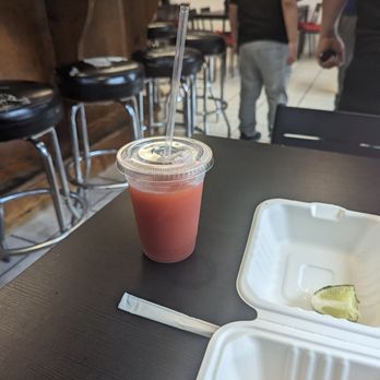 Little Miner Taco - Strawberry margarita. It wasn't frozen yet but I still drank it lol $16 - Tacos Near Me - Brentwood, Maryland Little Miner Taco - Strawberry margarita. It wasn't frozen yet but I still drank it lol $16 - Tacos Near Me - Brentwood, Maryland