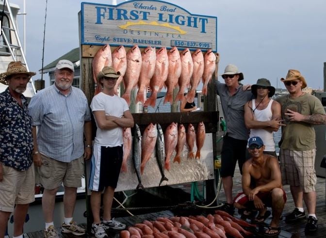 First Light Charter Boat Logo